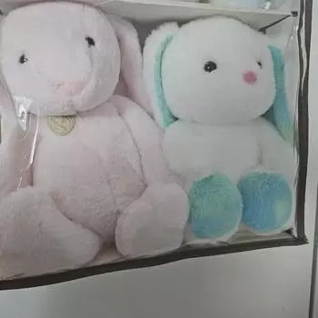 Кукла Кролик Розовая, Мятная