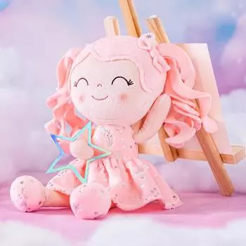 Кукла Кудрявые Волосы Звездное Небо Серия Рождественские Подарки Кукольная Коллекция Идеи Первый Подарок На День Рождения Ребенка Кораллово-Розовый коралл розовый