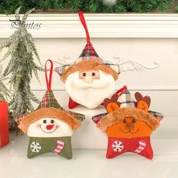 Кукла-кулон, увеличивающая атмосферу, долговечное украшение, подвесное украшение для рождественской елки Snowman