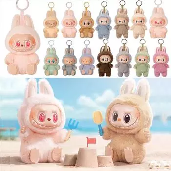 Кукла Labubu The Monsters, трогающая сердце, кукла Macaron, аниме-фигурки Mokoko, подвесная сумка Guess, рождественский подарок на день рождения