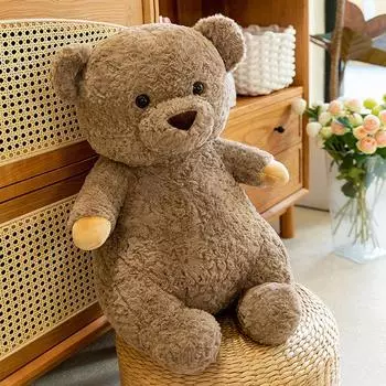 Кукла Ленивый Медведь Кукла Ленивый Плюшевый Мишка Плюшевая Игрушка Ребенок Девочка Подарок на День Рождения 30cm0.2kg темно-коричневого