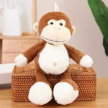 Кукла лесного животного Лев Тигр слон енот кукла коготь машина Тряпичная кукла плюшевая игрушка Рождественский подарок Праздничные поздравления Декоративная подушка 35cm