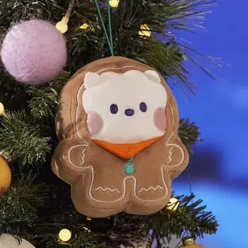 Кукла Line Friends BT21 RJ BABY Holiday с мини-орнаментом