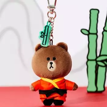 Кукла Line Friends l Кунг-фу Панда с коричневой спинкой