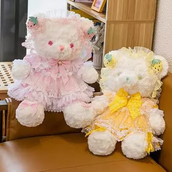 Кукла Лолита Медведь Кукла Кукла в юбке Обнимашка Медвежонок Тедди Обнимашка Подушка Девочка Мягкая Игрушка Милая 50cm
