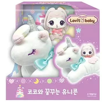 Кукла Lovet Baby Coco and the Dreaming Unicorn, Разные цвета, 95 мм, Популярные игрушки для корейских детей