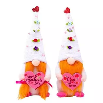 Кукла любви ко Дню матери Безликая кукла в высокой шляпе Безликий гном Лесной старик Кукла