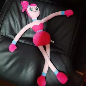 Кукла Мама Длинные Ноги Игрушка Мама Сестра Проволока Игрушка Плюшевая Мама Папа Сын as shown