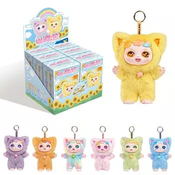 Кукла Maytree DUMA Blind Box Weather Series Мобильный шарнир Плюшевый милый брелок-сюрприз Подарок Мягкие игрушки Подарочная серия Blind Box 1 PCS