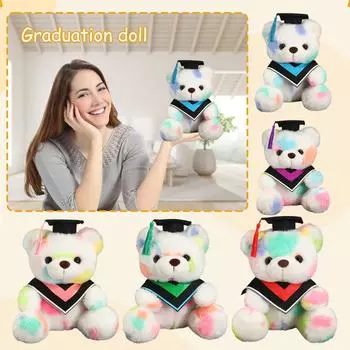 Кукла-медведь, плюшевая игрушка, кукла-выпускник, кукла-медведь, холостяк, подарок на выпускной One Size синий