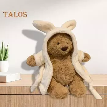 Кукла-медведь Варфоломей, симпатичное чучело, мягкий плюшевый мишка для комфорта и радости, украшения на день рождения, подарки для детей, подруг коричневый