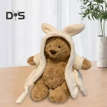 Кукла-медведь Варфоломей, симпатичное чучело, мягкий плюшевый мишка для комфорта и радости, украшения на день рождения, подарки для детей, подруг коричневый