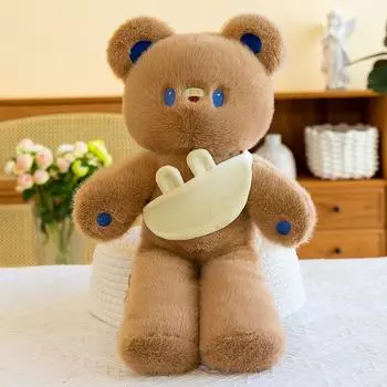 Кукла Мишка Cuddle Bear плюшевая игрушка Детская декоративная подушка-рюкзак Кукла Медведь подарить подруге праздничный подарок Рождественский подарок Праздничное поздравление