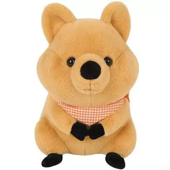 Кукла Mochi Town Floppy Quokka M, КОРИЧНЕВАЯ, 23см, Популярные игрушки для корейских детей