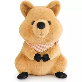 Кукла Mochi Town Real Fluffy Quokka, коричневая, 40см, Популярные игрушки для корейских детей