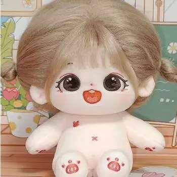 Кукла мокко, 20 см, хлопковая кукла, Минки, кость, джин, кукла без атрибутов, кукла-кукла, популярные игрушки для корейских детей