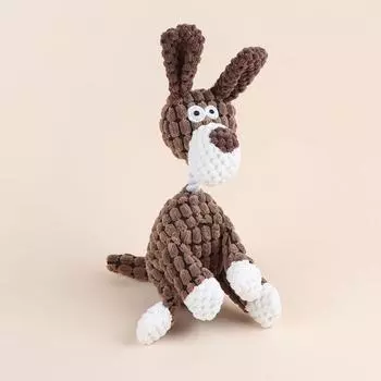 Кукла-навеска для домашних животных Fogmang Squeaky Doll Tugnori, коричневая - кукла-щенок, 1 шт.