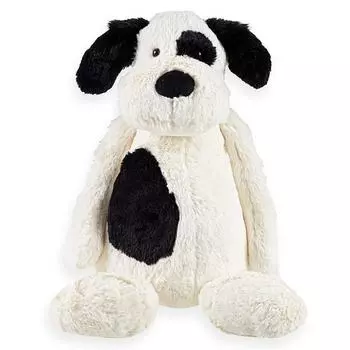 Кукла-навеска для собаки Jellycat Bashful Cream, черный + кремовый, корейские детские товары
