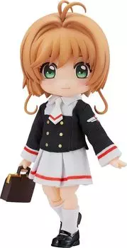 Кукла Nendoroid Cardcaptor Sakura Clear Card Edition Форма средней школы Sakura Kinomoto Tomoeda Изготовлена из ткани, магнит, пластик, окрашена, подвижна