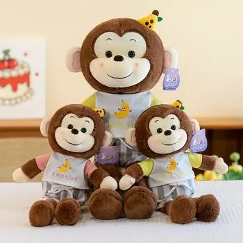 Кукла-обезьянка-банан, плюшевая игрушка, толстовка, длинноногая кукла-обезьянка, детский подарок на день рождения, тканевая кукла 35cm 0.15kg
