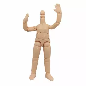 Кукла Обицу 11 см Тело Обицу с магнитом Натуральный мягкий винил Подвижная фигурка Тело