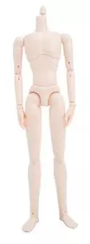 Кукла Обицу 27 см Тело Обицу Мужской Тонкий Тип Новый Белый Мягкий Винил Подвижная Фигурка Тело