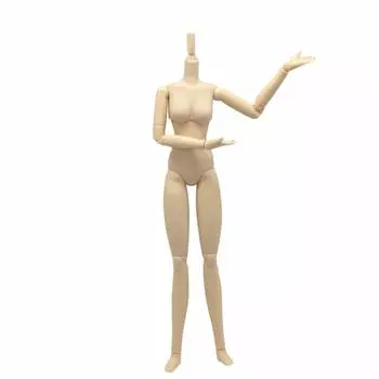 Кукла Обицу 27 см Тело Обицу Женское SBH Бюст Размер S Белое Мягкое Виниловое Подвижное Тело Фигурки