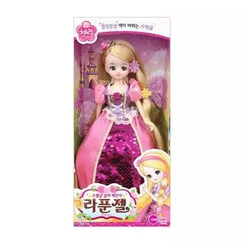 Кукла One&One Cherry Sequin Rapunzel 6181 Marron, разноцветные, популярные игрушки для корейских детей
