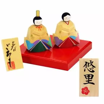 Кукла Osaka Choseido Hina Компактная мини-кукла Hina из дерева Itto с гравировкой имени и бесплатной деревянной биркой Сделано в Японии Кукла Hina Springtime Too (Отправил