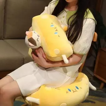 Кукла Подушка Кошка Хомяк Кролик Диван Украшение Активность Подарки Мягкая плюшевая игрушка Украшение для спальни на Рождество 30cm