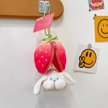 Кукла-подвеска «Бамбуковая красная панда Мао», подвеска «Клубничный кролик», брелок «Персиковая свинья», рюкзак, ювелирные изделия, рюкзак в виде животного Pendant