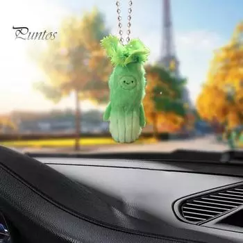 Кукла-подвеска, брелок, рюкзак, аксессуар, растительный дизайн, плюшевая игрушка, наполнитель из полипропилена, хлопок, антистресс, кукла, сумка, подвесной декор зелёный