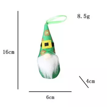 Кукла-подвеска «Зеленый эльф» на ирландский фестиваль. Украшения для окон ко Дню Святого Патрика G3-3 sunflower belt white beard