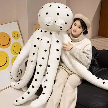 Кукла-поло Кукла-осьминог Мягкая игрушка-осьминог Мягкие щупальца Кукла-морская жизнь Подарок девочке 100cm