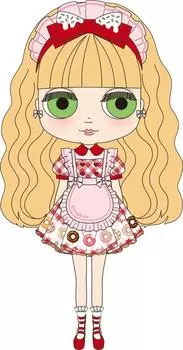 Кукла-пончик Blythe Donna из АБС, ПВХ, ПП и ПВДХ