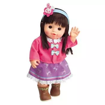 Кукла принимает ванну вместе Длинные волосы идут с повязкой на голове в виде кролика Попо-чан Попо-чан