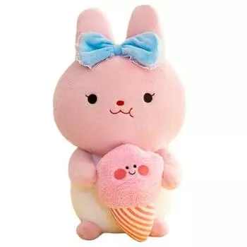 Кукла-приставка для сна Haesol Dreamland Rabbit Ice Cream, розовая, корейские детские товары