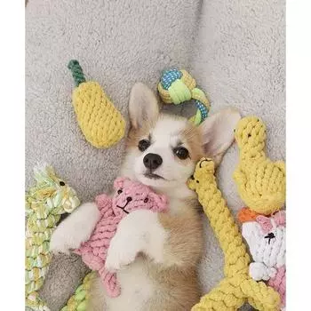 Кукла-приставка для собаки, 1 штука, розовая