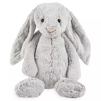 Кукла-приставка Jellycat Bashful Bunny, серая, корейские детские товары