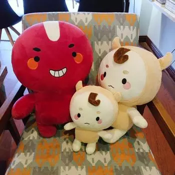 Кукла-призрак из гречихи Джун, кукла-подушка в том же стиле, тряпичная кукла, плюшевая игрушка, милый подарок 27cm