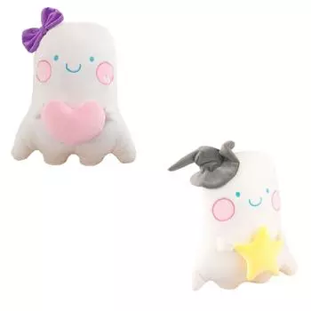 Кукла-призрак на Хэллоуин, плюшевая игрушка, кукла-сердце, кукла-призрак, забавный детский подарок на Хэллоуин One Size розовый