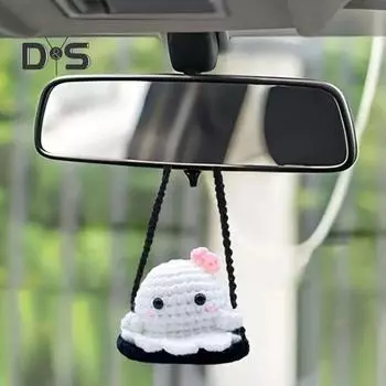 Кукла-призрак ручной работы на Хэллоуин, подвесная подвеска с шнурком, легко подвешивается, легкая, ручная работа, милая кукла эмоциональной поддержки C