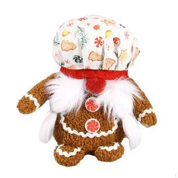 Кукла пряничный человечек без лица/Сделай сам фигурки гномов для рождественской вечеринки Style A