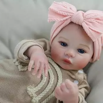 Кукла раннего образования 50 см, имитация детской ткани, мягкая кожа, реборн 50cm розовый
