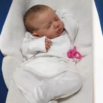 Кукла раннего образования 50 см, имитация детской ткани, мягкая кожа, реборн белый