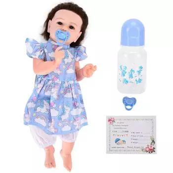 Кукла Rebirth Baby Doll, имитация новорожденного, размер 22 дюйма, реалистичная игрушка, полное тело, моющаяся кукла-девочка