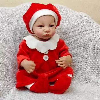 Кукла-реборн 48 см, расписанные вручную волосы, игрушка-кукла, похожая на настоящую, мягкая на ощупь, новорожденная, ручная работа, художественная игрушка-кукла 48cm