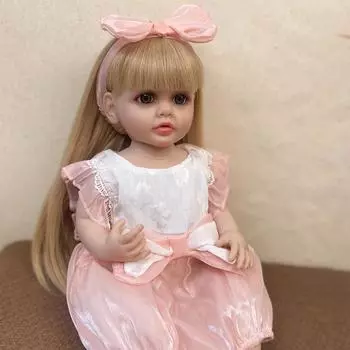 Кукла реборн для новорожденных 55 см, имитация реборн, настоящая детская игрушка