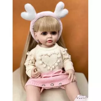 Кукла реборн для новорожденных, 55 см, имитация реборн, настоящая детская игрушка, водонепроницаемые искусственные детские игрушки