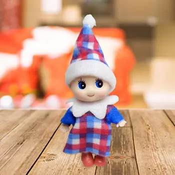 Кукла рождественский эльф, миниатюрные аксессуары, рождественские украшения, мини-игрушка Style A